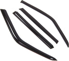 WD2-821 Dark Smoke 4 Pcs Set Window Visor (Outside Mount) Deflector Rain Guard Compatible with 1995-2002 Land Range Rover