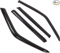 Outside Mount Window Vent Visors Rain Guards Compatible with Land Range Rover 1995-2002 | Side Window Wind Deflectors Rain Shields | Smoke Tinted, 4 Pcs Set, DGWV-821