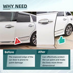 16.5FT(5M) U Shape Car Door Edge Guards Black compatible with Honda CRV SUV 2025 2024 2023 -2017 LX EX EX-L Upgraded- U-Shaped Automotive Trim Car Door Edge Protector No Glue Required, Fade-Resistant