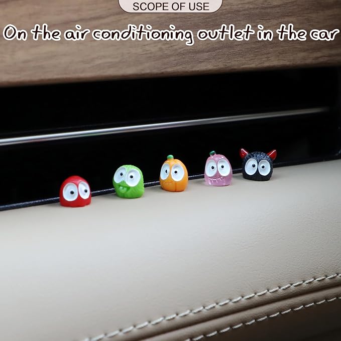 Cute Soot Sprites,35 Pcs Automotive Interior Decoration Accessories for Car Rearview Mirror and Dashboard,Cute Anime Decor for Home Garden Office,Funny Ornament Gifts(Multicolour)