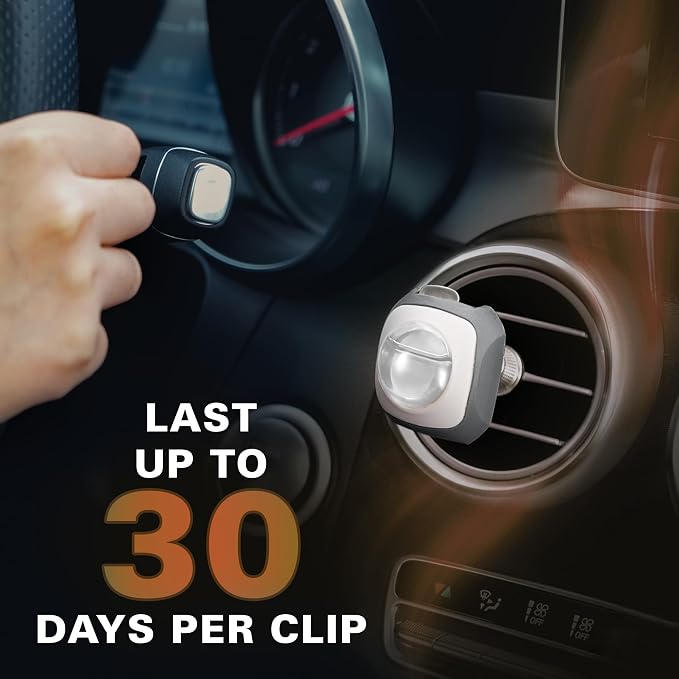 Rest Island Scent Car Air Freshener Vent Clip 6 Ct | Long Lasting Up to 180 days, Natural Essential Oil, Car Fragrance Accessories for Women and Men, Odor Eliminator, 4 mL Each