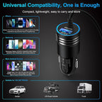 48W Super Fast Car Charger USB C Rapid Android Car Adapter with 30W Built-in Type C Fast Charging Cable for Samsung Galaxy S26 S25 S24 S23 Ultra S22 S21 S20 FE A16 A15 A14 A54 A53 A23 A13 Z Flip 7 6