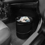 Automotive Waterproof Portable Collapsible Large Trash Can Garbage Container fits Most Cars,‎Polyethylene,SUVs, and Trucks Black