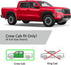 Voron Glass Tape-on Extra Durable Rain Guards for Nissan Frontier 2022-2026 Crew Cab, Window Deflectors, Vent Window Visors, 4 Pieces - 100912