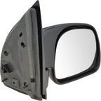Passenger Side Mirror Assembly Manual Foldaway Textured Paint to Match Compatible with 1999-2007 Ford F-250 Super Duty 1999-2007 F-350 Super Duty 2000-2005 Excursion