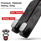 Car Headrest Hook, Car Seat Headrest Hooks and Purse Hook for Car, Leather Seat Back Organizer with Phone Holder, Universal Hidden Storage for SUV/Truck (Rose Red-2Pack)