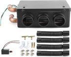 Car Heater, 12V 50W Fast Heating Defroster Demister 3 Hole Portable Automobile Defrost Defogger De for Auto Car Vehicle Truck