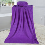 Microfiber Bath Towels, 2 Pack, 30" x 60", Large Microfiber Towel for Body, Oversized, Ultra Soft, Super Absorbent, Fast Drying, Perfect for Bathroom, Shower, Sauna, Yoga, Gym, Violet
