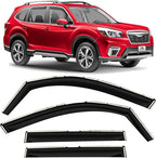 Voron Glass in-Channel Extra Durable Rain Guards for Subaru Forester 2019-2024, Window Deflectors, Vent Window Visors, 4 Pieces - 200714