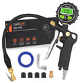 Digital Tire Pressure Gauge with Inflator, 250 PSI Air Chuck with Pressure Gauge and Air Compressor Tire Inflator Attachment Include Quick Connect Coupler, 0.1 Display Resolution