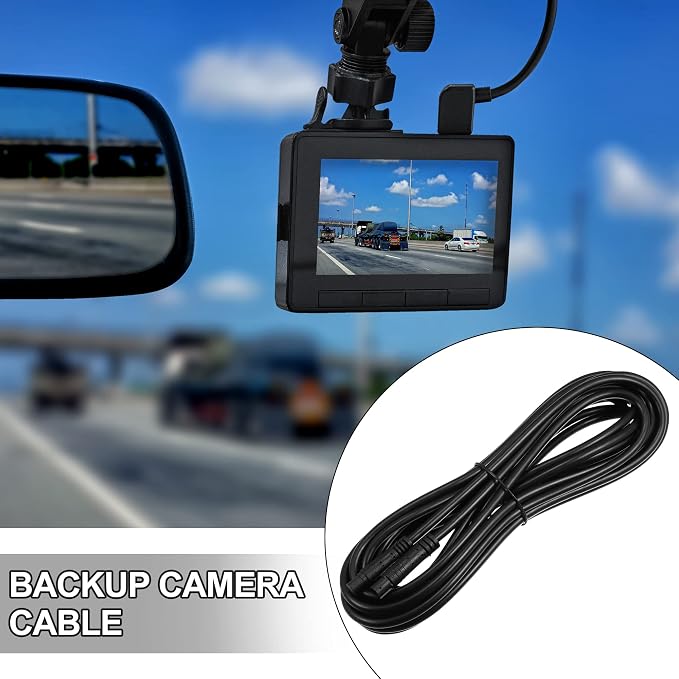 Car Rearview Camera 8 Pin 16.40ft 500cm Backup Camera Extension Cable Dash Camera Cord Wires PVC