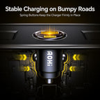 USB C Car Charger, PD 45W&QC 30W 2 Port Type-C Fast Charging Car Charger Lighter for MacBook Pro/Air, iPhone 17/16 /15Series, Galaxy S24 / S23, iPad Pro, AirPods and More