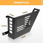 MAIKER Metal Front Door Storage Box, Door Side Insert Organizer Box Pockets for 2007-2018 Jeep Wrangler JK JKU 2/4 Door 2pcs(Black)