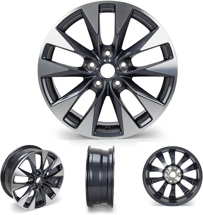New 17x6.5" 17 Inch Premium Aluminum Alloy Wheel Rim Compatible with Nissan Sentra 2016 2017 2018 2019 | OEM Design, Alloy Replacement Wheel, Super Duty Car Rims Replacement - OE Stock Specs