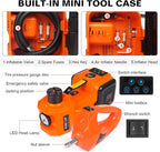 3-in-1 Electric Hydraulic Car Jack Kit – The Ultimate CarJack Electric for Effortless Tire Changing, Robust 5 Ton 12V Jack with LED & Impact Wrench, Designed for Cars, SUVs, and Trucks