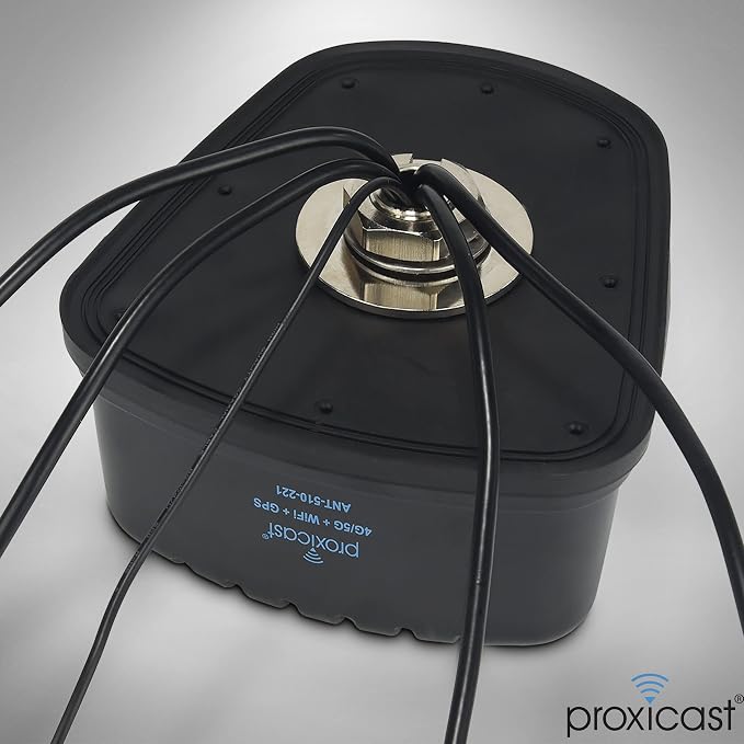 5-in-1 Pro-Grade Low-Profile 2x2 MIMO 4G/5G + Wi-Fi + GPS Screw Mount Combination Vehicle Antenna Compatible with Cradlepoint, Digi, Peplink and Other Modems/Routers (Gibraltar ANT-510-221)