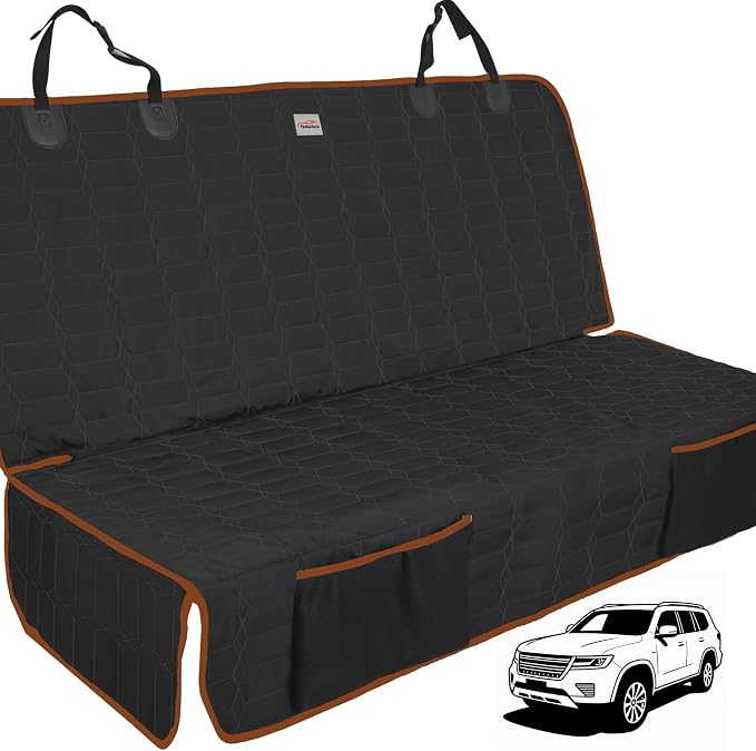 Dog Seat Cover for Back Seat Waterproof Bench Seat Covers for SUV Washable Car Seat Covers for Dogs Non-Slip Pet Seat Cover for Back Seat Heavy Duty Protector for SUVs