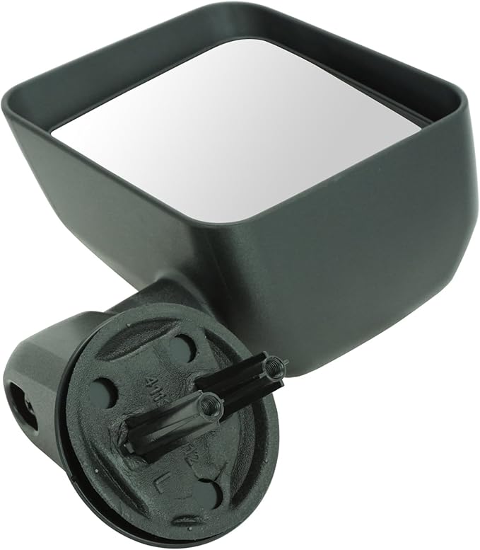2 Piece Driver and Passenger Side Mirror Assembly Set Manual Adjustment Non-Heated No Memory Textured Compatible with 2007-2017 Jeep Wrangler 2018 Wrangler JK CH1320271 CH1321271