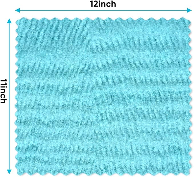 Orighty Microfiber Cleaning Cloth, 200 Pack Microfiber Towels for Cars, Multi-Purpose Shop Towels Cleaning Rags Bulk for Car, Home, Kitchen, 12 x 11 inch