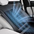 Coverado 12V-24V Ventilated Cooling Car Seat Cover Front Seat, Upgraded 3 Adjustable Wind Speeds Long Lasting Coolness Summer Driving Seat Cushion Universal Fit for Car SUV Truck, Classic Black