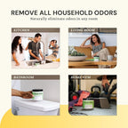 Lemon Odor Removing Gel, 15 oz. | Odor Absorbers for Home | Safer Odor Relief | Natural Plant-Based Odor Eliminator | Every 15 oz. lasts 30-60 Days | For Cooking, Trash & Pets