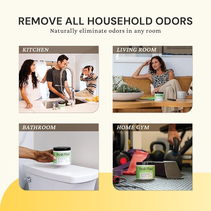 Lemon Odor Removing Gel, 15 oz. | Odor Absorbers for Home | Safer Odor Relief | Natural Plant-Based Odor Eliminator | Every 15 oz. lasts 30-60 Days | For Cooking, Trash & Pets