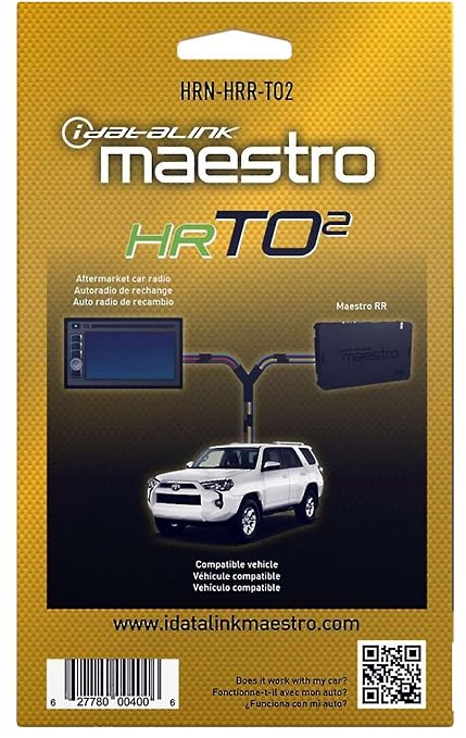 Maestro HRN-HRR-TO2 Plug and Play Radio Replacement Harness for Compatible Toyota 2012-2020 (ADS-MRR or ADS-MRR2 Module Required)