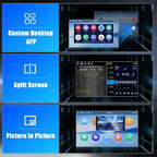 4+128G Android 15 Car Stereo for Kia Soul 2014-2017 (Manual A/C), 9” Touchscreen Radio with CarPlay, Android Auto, Bluetooth, GPS Navigation, WiFi, DSP, FM, RDS + AHD Backup Camera