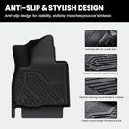 Floor Mats & Backrest Mats & Cargo Mat for Hyundai Palisade 7/8 Seats 2026 (Only Fit Gas, Not Fit Hybrid), All Weather TPE Custom Fit Car Mats Floor Liners, Full Set Mats Accessories, Black
