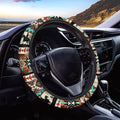 Car Steering Wheel Cover, 15 Inch Soft Breathable Steering Wheel Protector for Women Men, Universal Fit for SUV Sedan Van Truck, Aztec Horse Cowboy Cactus