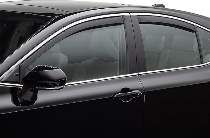 Custom Fit Side Window Deflectors for Toyota Camry (84882IMB), Matte Black