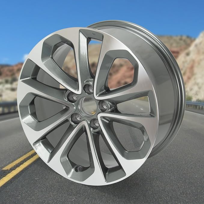 New 18x8" 18 Inch Premium Aluminum Alloy Wheel Rim Fits for 2013-2015 Honda Accord 64048A OEM Design, Alloy Replacement Wheel, Super Duty Car Rims Replacement, OE Stock Specs