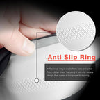 Steering Wheel Cover Carbon Fiber, Universal Standard Size 14.5-15 inch Car Steering Wheel Accessories for Men, Black