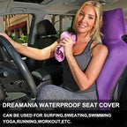 Premium Waterproof Seat Cover Towel Protector Neoprene Universal Fit, Upgraded 100% Washable & Removable Non-Slip Sweat Carseat Towel Covers, Perfect for Gym/Yoga/Workout（Purple,1PCS
