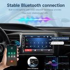 7inch Car Stereo Double Din Radio Touchscreen with Backup Camera Multimedia Car Audio Support Mirror Link, Bluetooth Caller ID, FM/MP3/MP4/USB/Subwoofer,Aux Input Car Audio Receivers