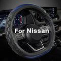 Steering Wheel Cover for Nissan Altima Rogue - Car Steering Wheel Cover for Nissan D Shape(Blue-D-Shaped)
