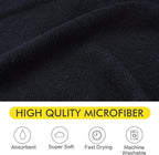 Dog Towel Super Absorbent Pet Bath Towel Microfiber Dog Drying Towel for Small, Medium, Large Dogs and Cats 30inch x 50inch Black