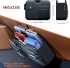 Foldable Car Storage Box with Glasses Clip,Multifunctional Seat Back Organizer,Trash Can, Auto Door Side Pocket,Storage Bag,Car Accessories Organizer Box
