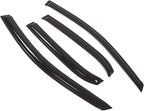 WD2-422RM Dark Smoke 4 Pcs Set Window Visor (Outside Mount) Deflector Rain Guard Compatible with 2009-2013 Toyota Corolla Sedan