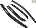 Outside Mount Window Vent Visors Rain Guards Compatible with Toyota Corolla Sedan 2009-2013 | Side Window Wind Deflectors Rain Shields | Black Tinted, 4 Pcs Set, BGWV-422