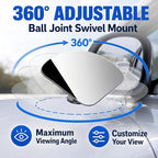 Blind Spot Mirrors 2 Pack, HD Glass Frameless Convex Side Mirror, Wide Angle Adjustable Stick On Blindspot Mirror for Car SUV Trucks, Universal Rear View Mirror Accessories, Sector