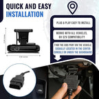 4G Dual Vision Dashcam GPS Tracker with OBD II Power - Dual HD Cameras, Real-Time GPS Tracker for Vehicles, Cloud Storage - Interior & Road Recording - Easy Plug-and-Play Installation