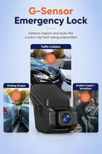 Dash Cam Front and Inside, 2.5K+1080P Dual Hidden Camera for Cars, Car Camera Front and Interior with Night Vision, 4 IR LEDs, G-Sensor, 24H Parking Mode, Loop Recording, 32GB Card Included