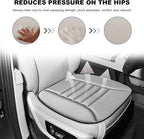 Car Seat Cushion, 1.2" Thick Comfort Memory Foam Auto Seat Pad with Non Slip Bottom, Breathable Driver Seats Pillow Pressure Relief Chair Cushion for Vehicle Office Home (Gray)