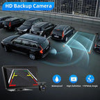 Wireless Carplay and Android Auto Screen for Car, 7" HD Portable Touch Screen Car Stereo with Bluetooth, Backup Camera, Navigation, Mirror Link for All Vehicles