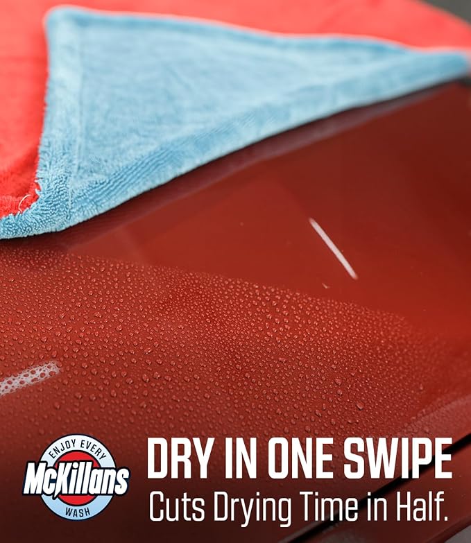 Extra Large Dual-Color Car Drying Towel XL - Edgeless & Ultra Soft & Absorbent - 36" x 28" - 1200 GSM Twisted Loop Microfiber Towel for Cars - Drying Towel Car Detailing - Car Wash Towels