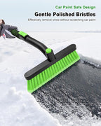 Ice Scraper with Snow Brush for Car Windshield, Upgraded Extendable Snow Brush with Foam Grip for Truck SUV Vehicle Windows