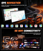 8Core Android Car Stereo for Honda Civic 2006 to 2011 Wireless Apple CarPlay Android Auto, Radio for Honda Civic Car Play, 5G WiFi GPS Navi FM RDS EQ DSP Audio Receiver SWC AHD Camera, 2G+32G