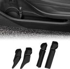 Car Door Side Storage Tray for Subaru Forester 2019–2024, Silicone Door Pocket Liner Insert Organizer, Anti-Slip Door Side Storage Box Protector Set of 4