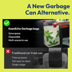 Disposable Car Garbage Bin Bags, Vomit Trash Bags made with Recycled HDPE for Boat, Plane, Travel, Camping, Bedroom, Study Room, Office and Car, 20 pcs